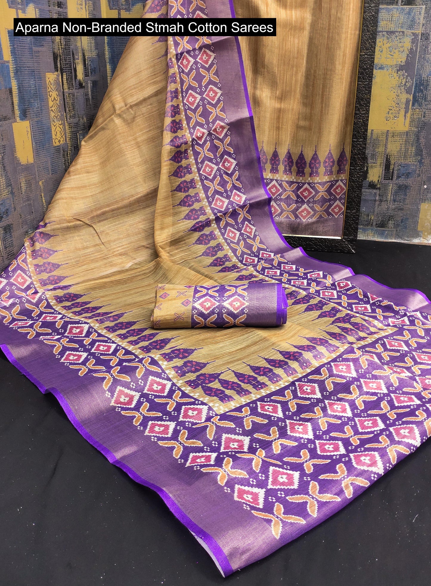 Aparna Non-Branded Stmah Cotton Sarees