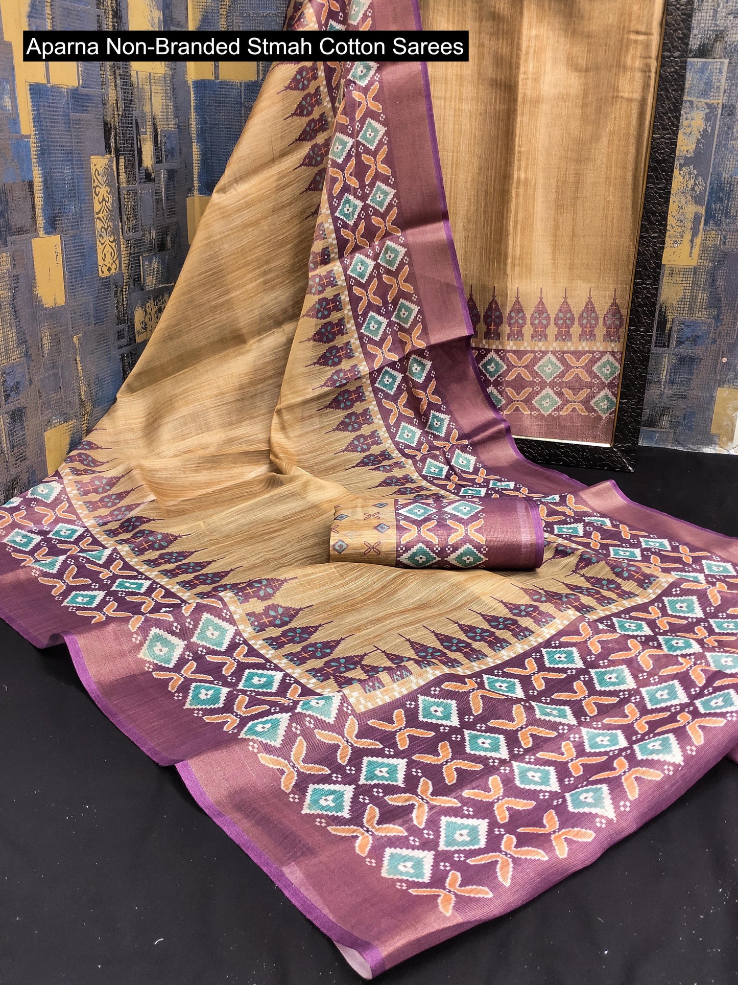 Aparna Non-Branded Stmah Cotton Sarees