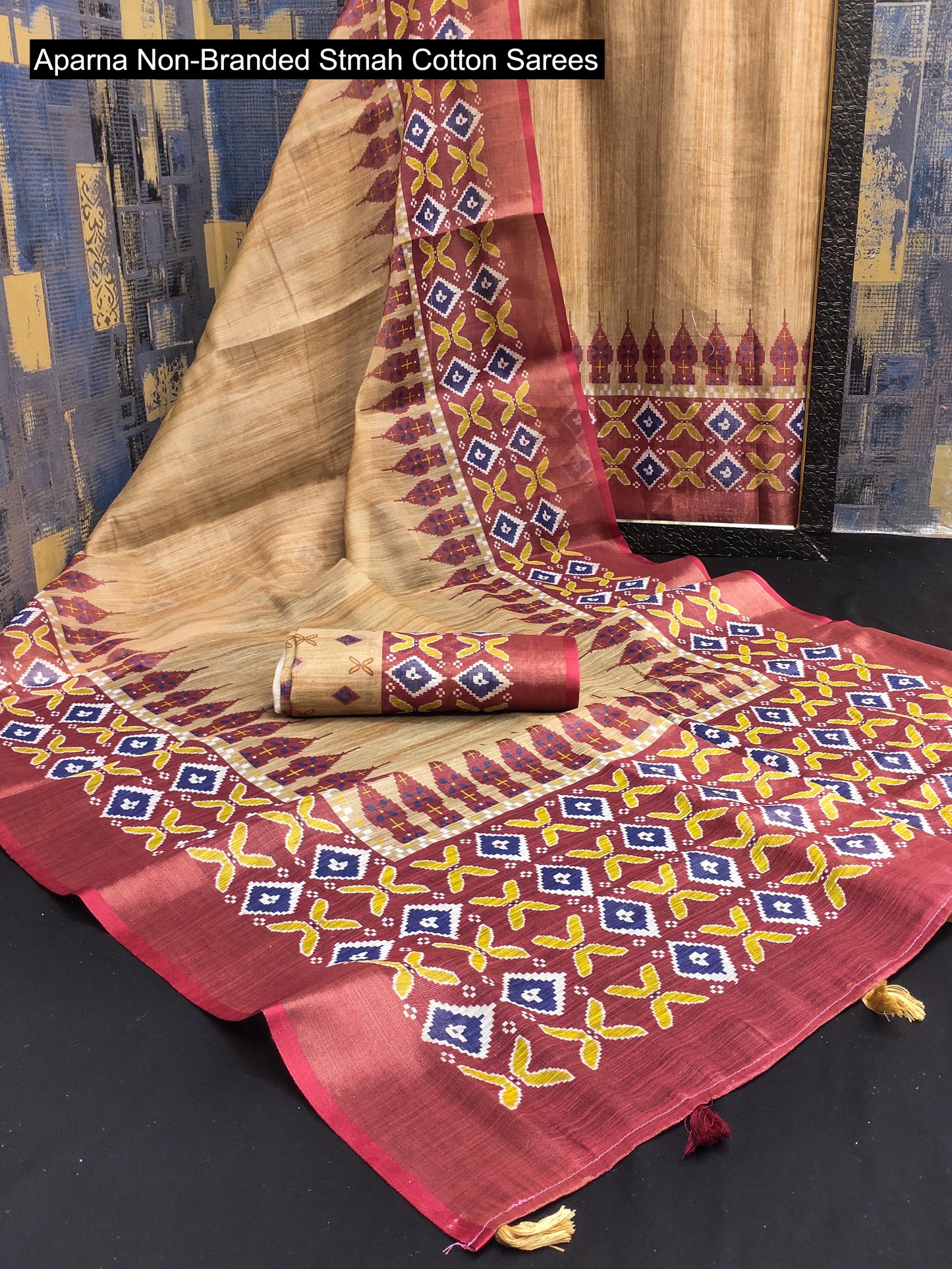 Aparna Non-Branded Stmah Cotton Sarees