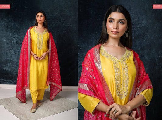Apri Naariti Handwork Unstitched Suits
