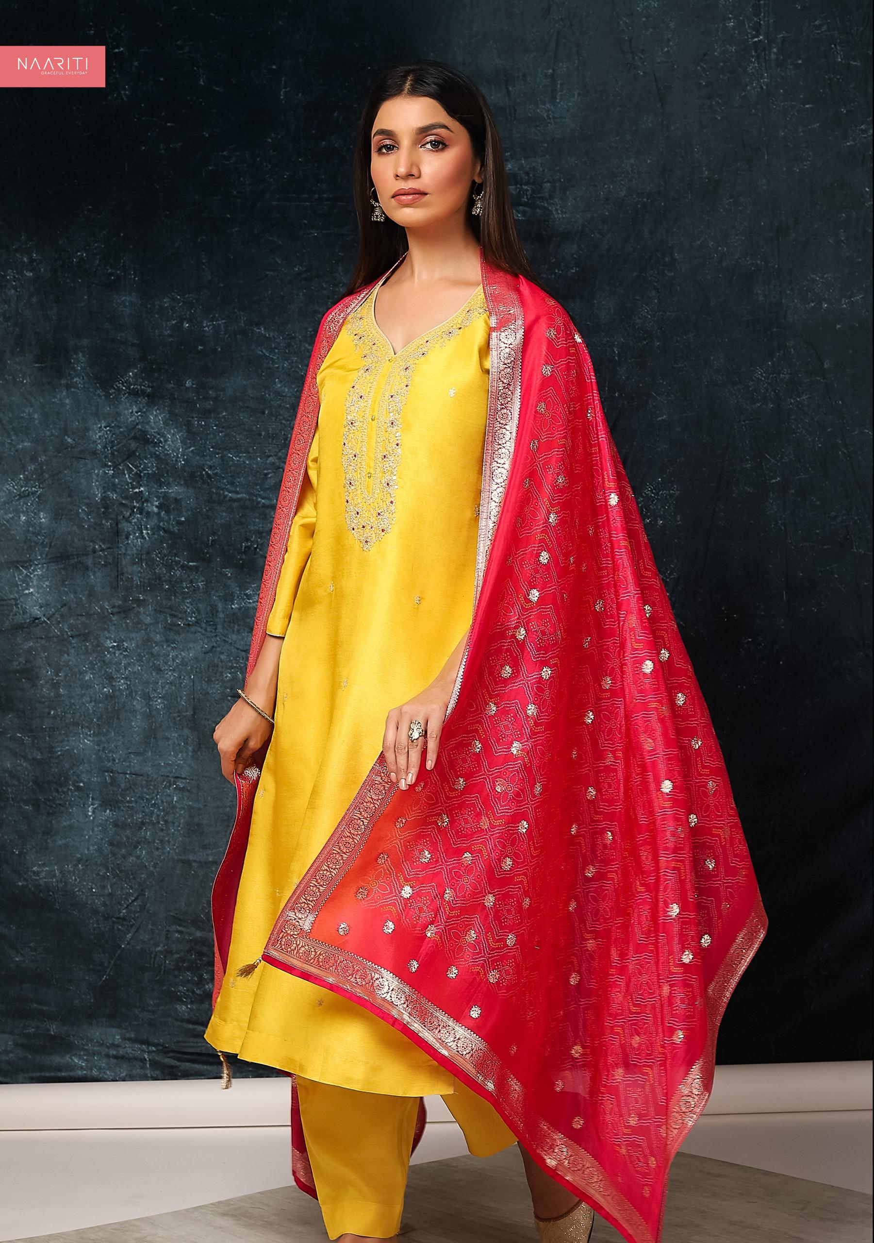 Apri Naariti Handwork Unstitched Suits