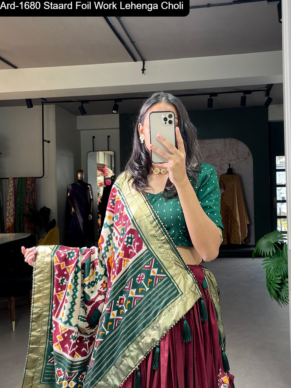 Ard-1680 Staard Foil Work Lehenga Choli