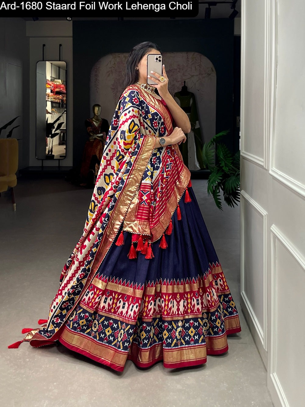 Ard-1680 Staard Foil Work Lehenga Choli