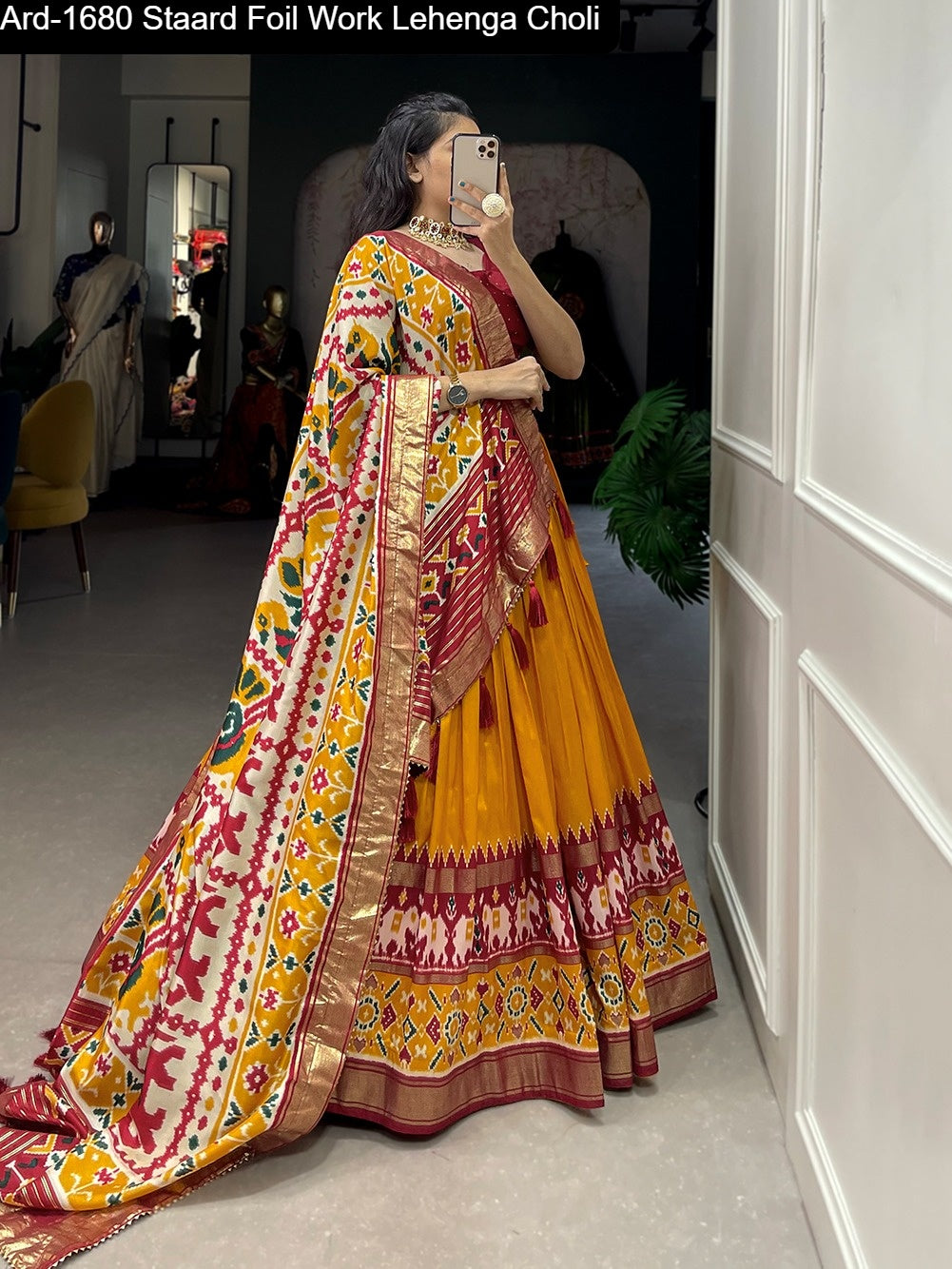Ard-1680 Staard Foil Work Lehenga Choli