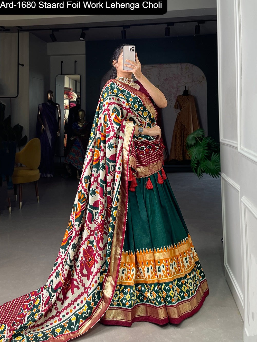 Ard-1680 Staard Foil Work Lehenga Choli