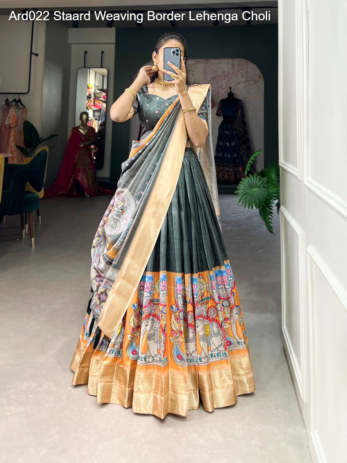 Ard022 Staard Weaving Border Lehenga Choli