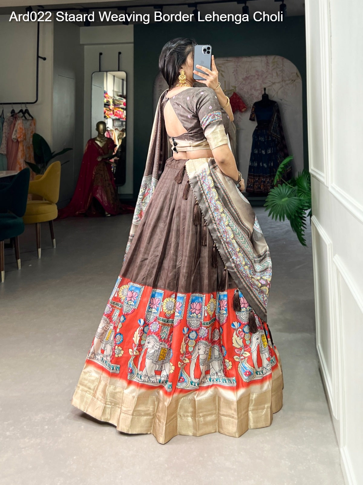 Ard022 Staard Weaving Border Lehenga Choli
