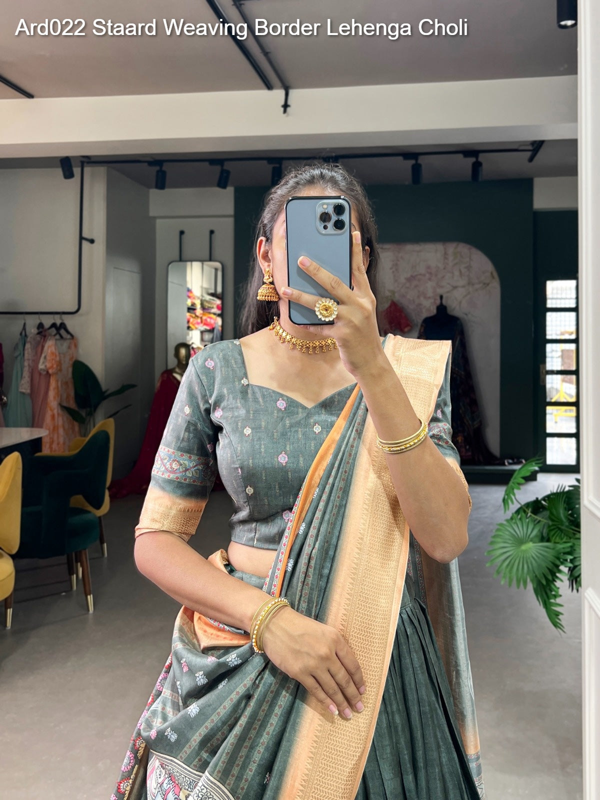 Ard022 Staard Weaving Border Lehenga Choli