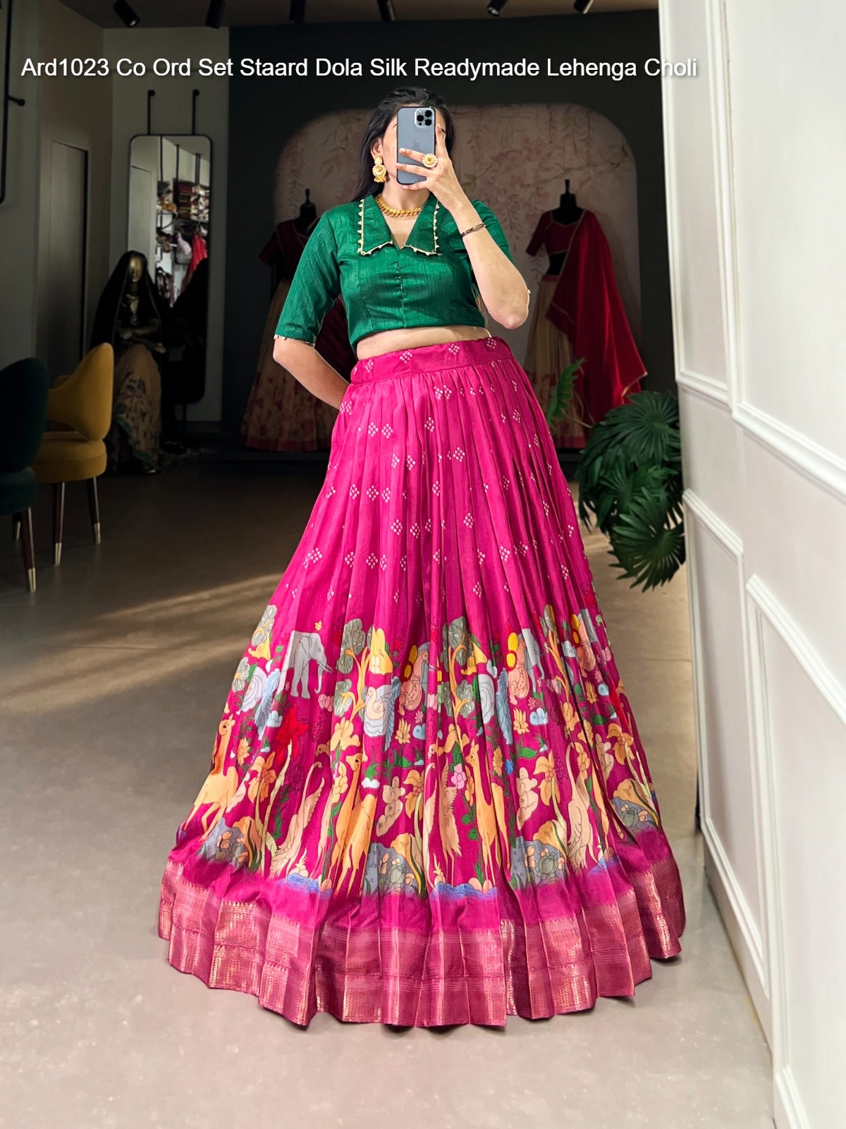 Ard1023 Co Ord Set Staard Dola Silk Readymade Lehenga Choli