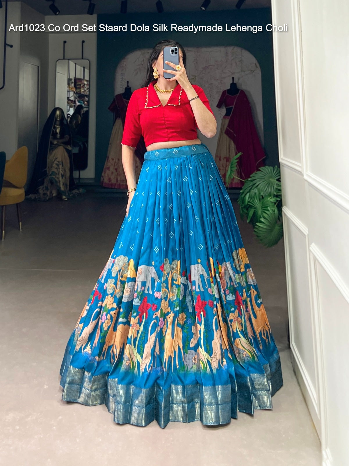 Ard1023 Co Ord Set Staard Dola Silk Readymade Lehenga Choli
