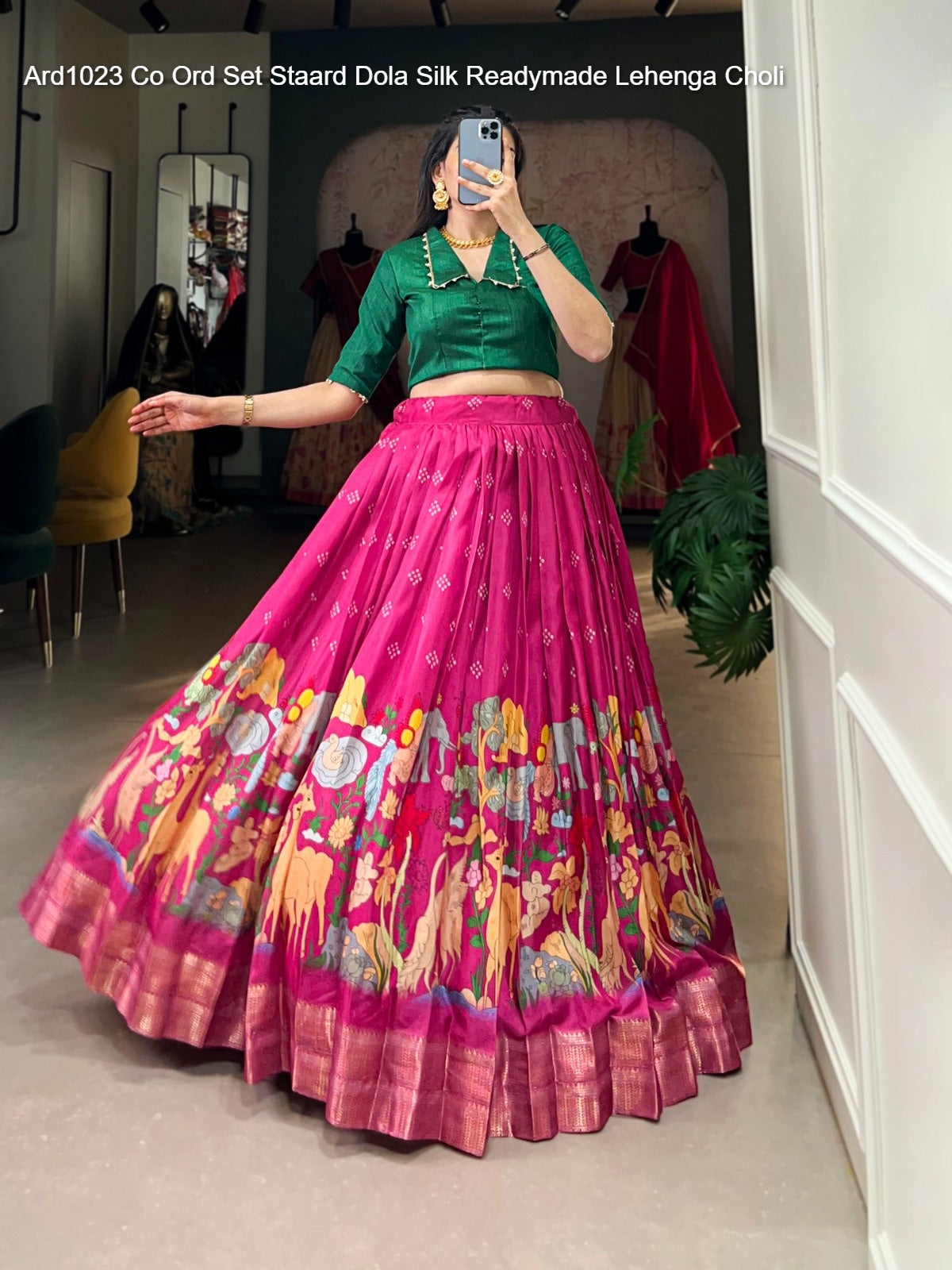 Ard1023 Co Ord Set Staard Dola Silk Readymade Lehenga Choli