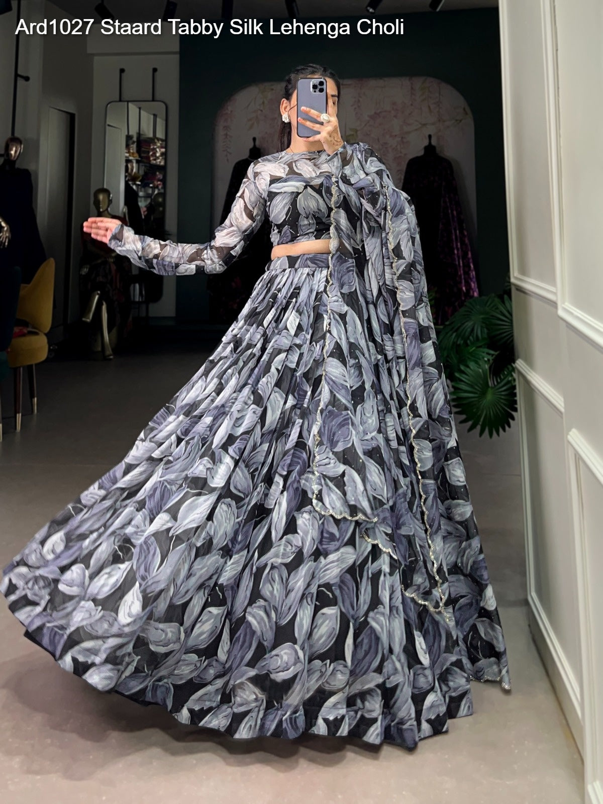 Ard1027 Staard Tabby Silk Lehenga Choli