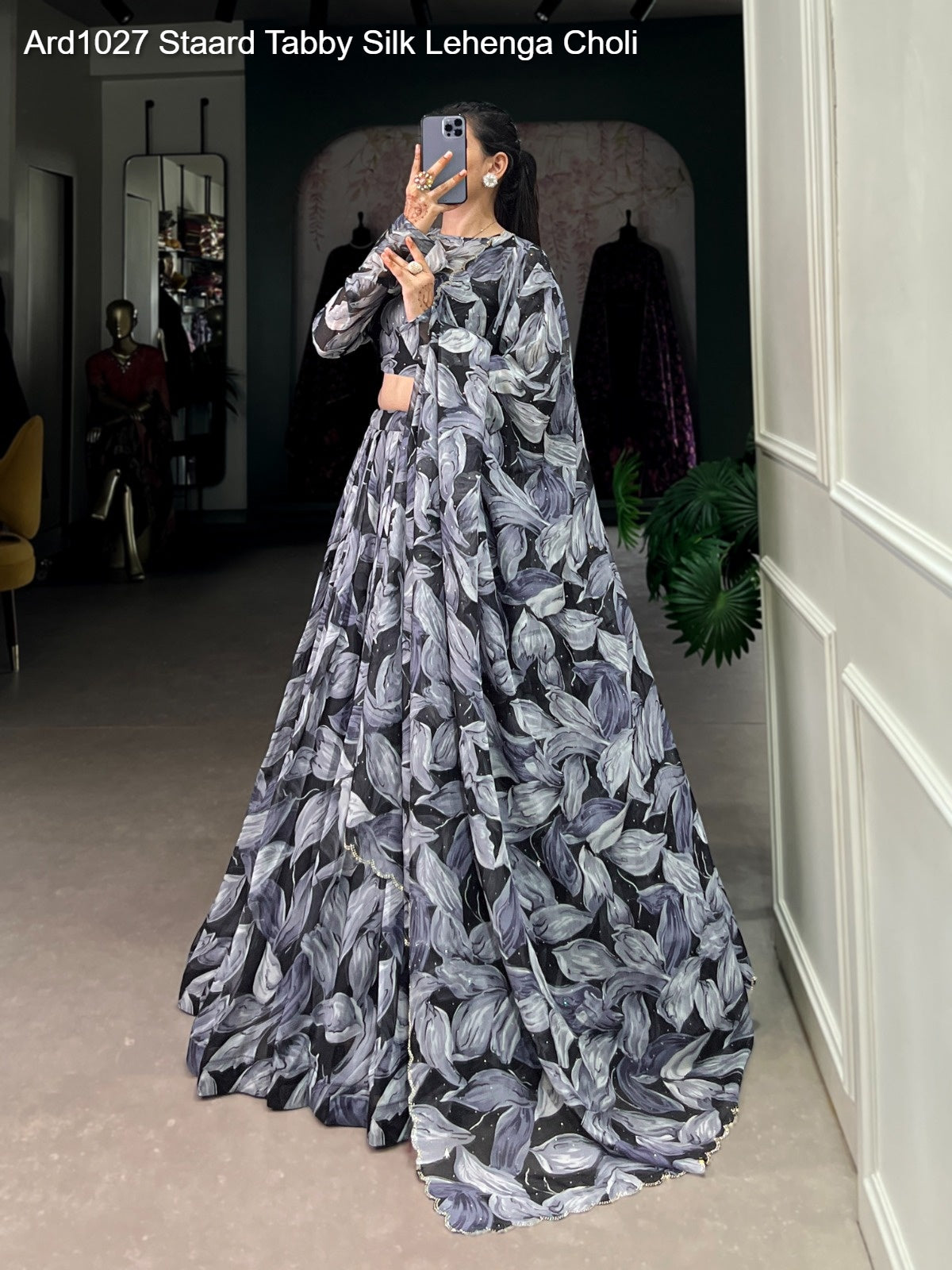 Ard1027 Staard Tabby Silk Lehenga Choli