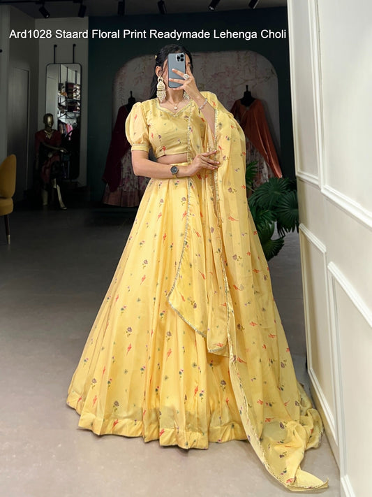 Ard1028 Staard Floral Print Readymade Lehenga Choli