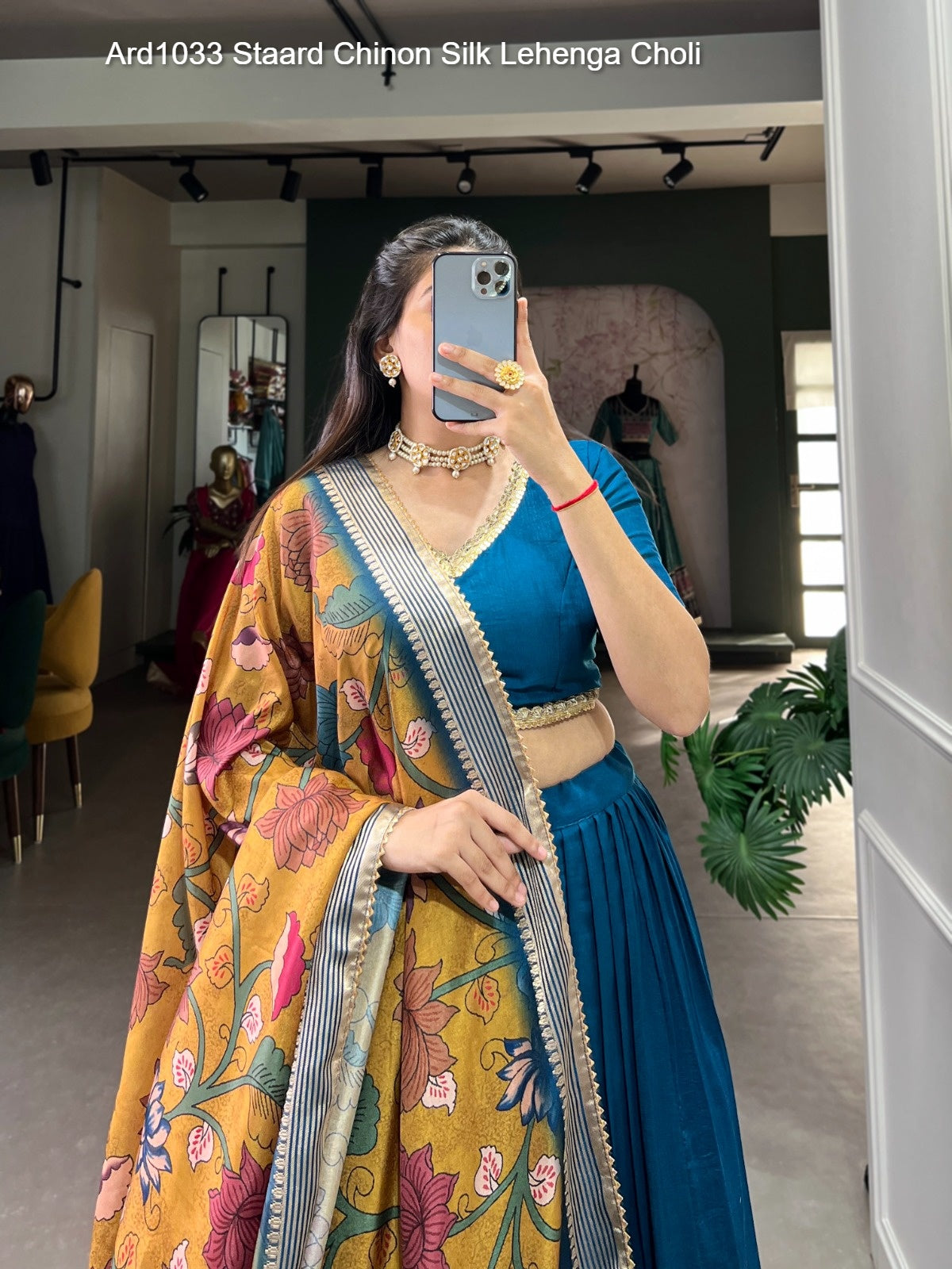 Ard1033 Staard Chinon Silk Lehenga Choli