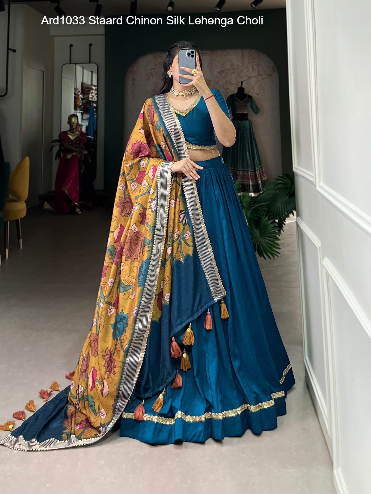 Ard1033 Staard Chinon Silk Lehenga Choli
