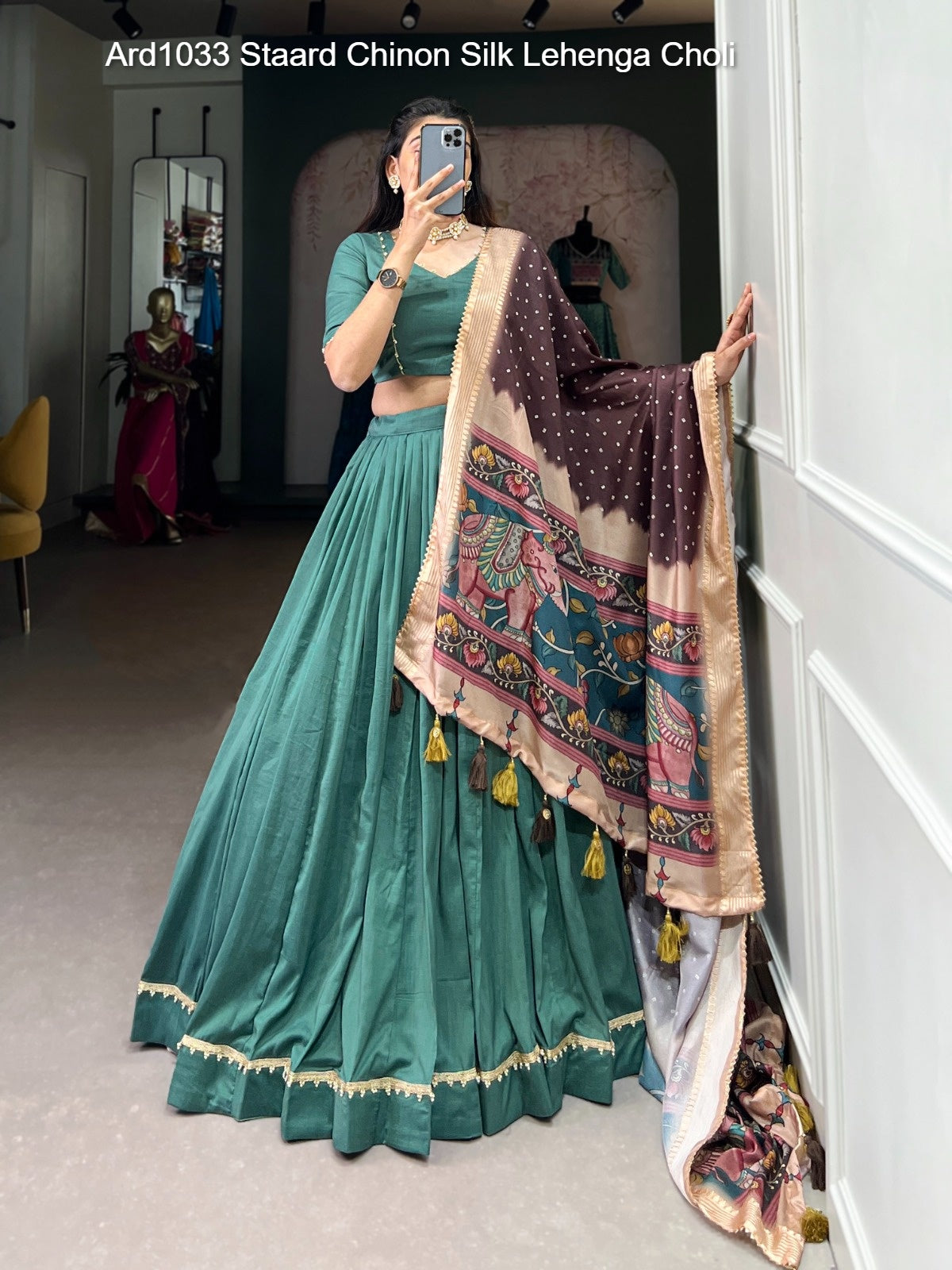 Ard1033 Staard Chinon Silk Lehenga Choli