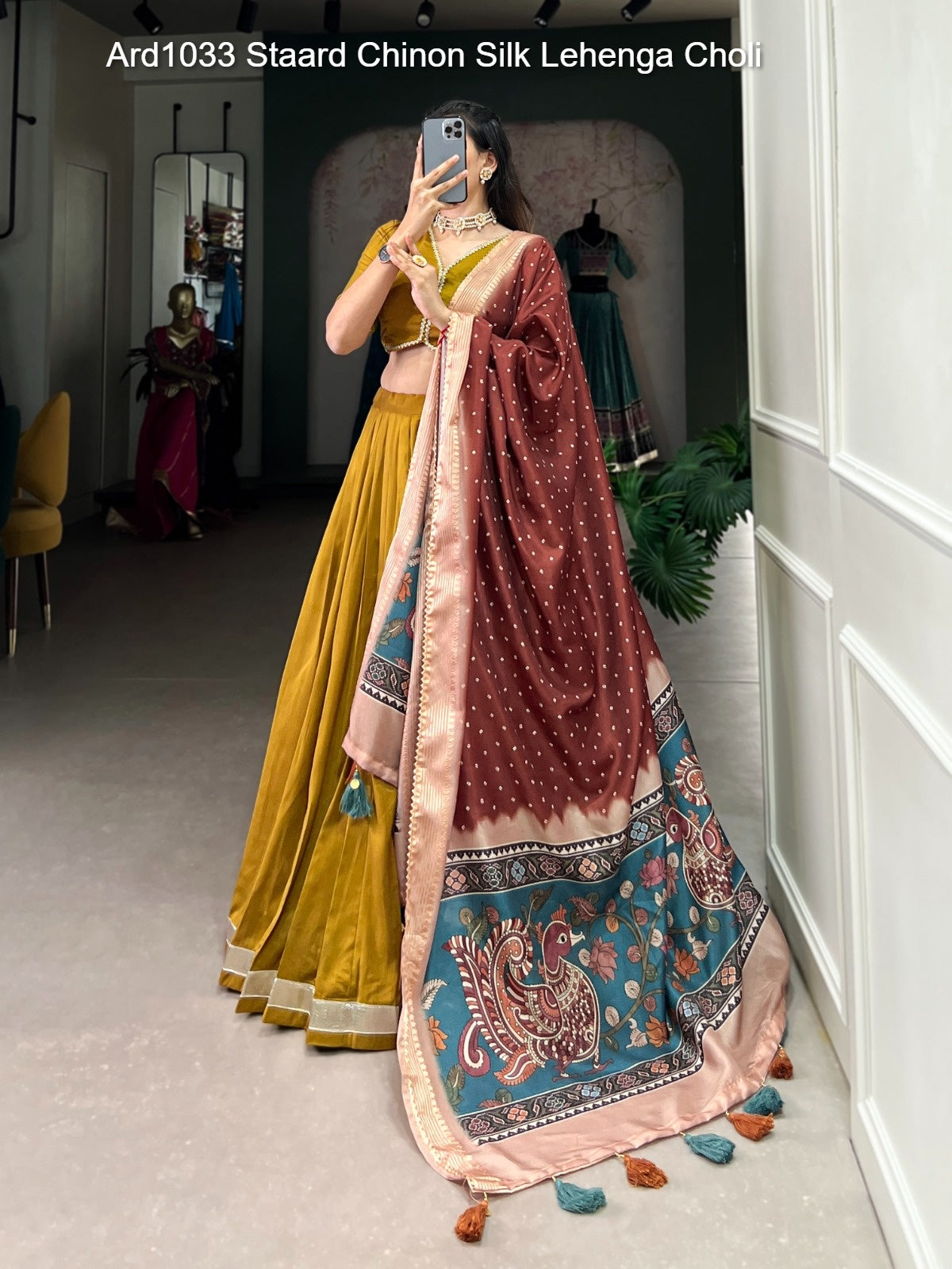 Ard1033 Staard Chinon Silk Lehenga Choli