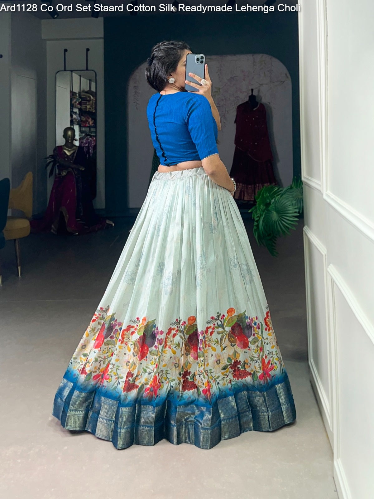 Ard1128 Co Ord Set Staard Cotton Silk Readymade Lehenga Choli