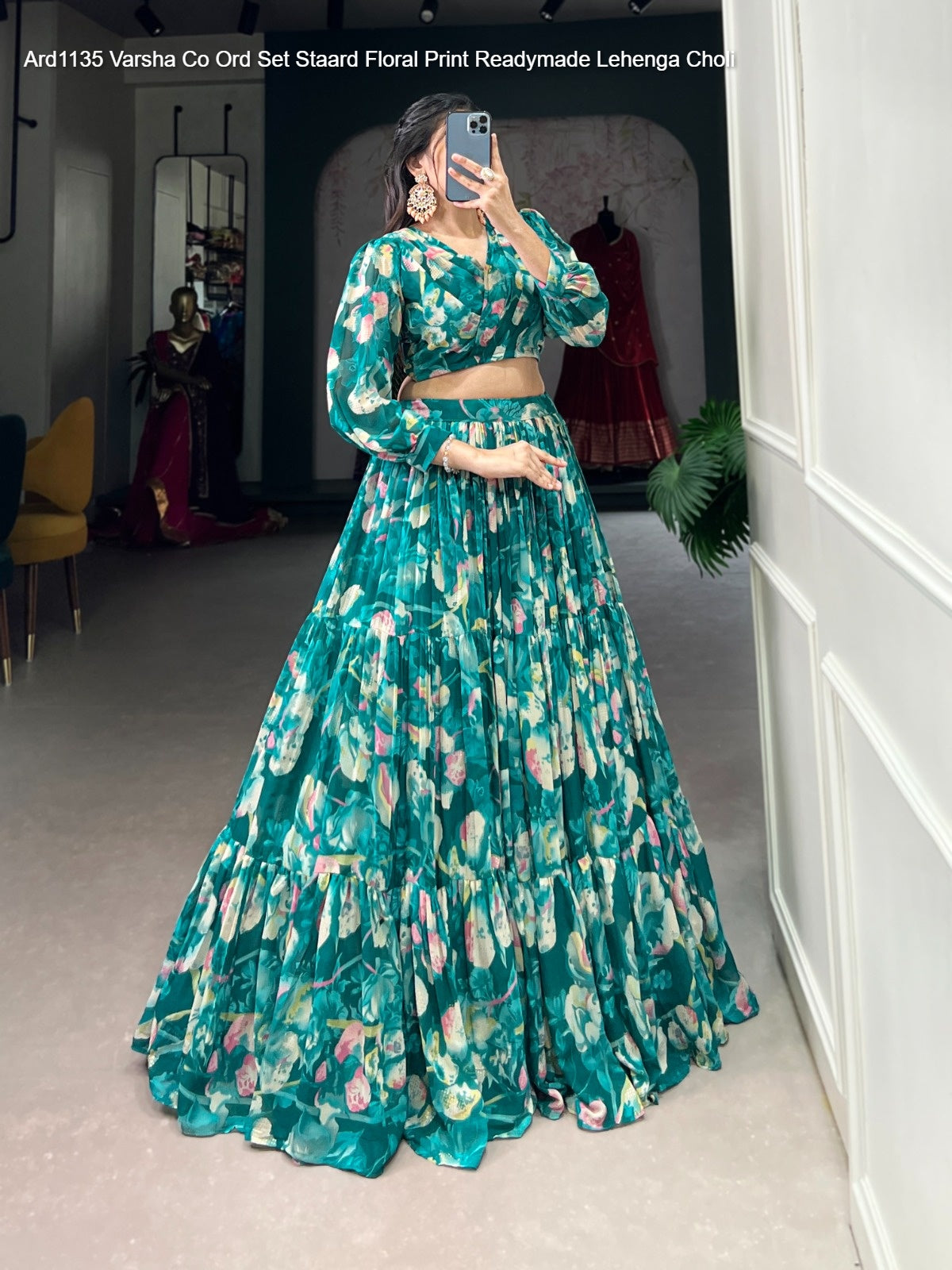 Ard1135 Varsha Co Ord Set Staard Floral Print Readymade Lehenga Choli