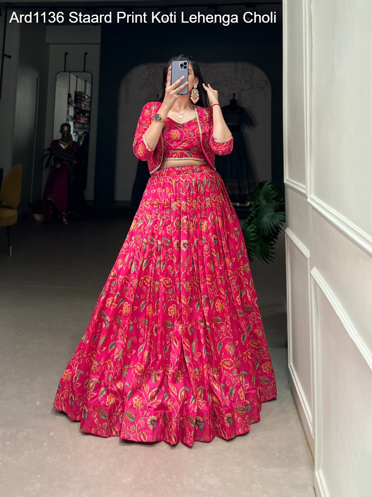 Ard1136 Staard Print Koti Lehenga Choli