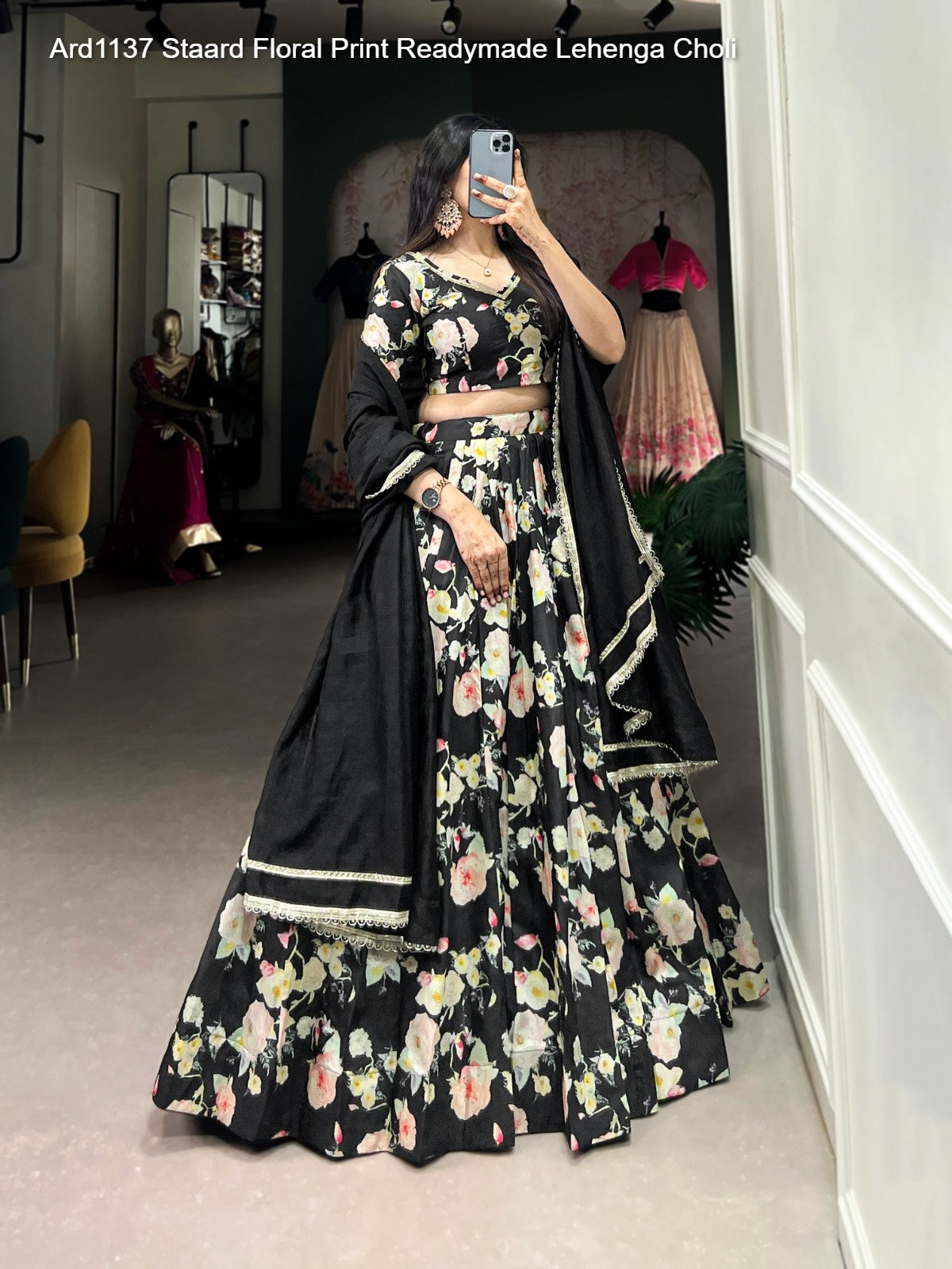 Ard1137 Staard Floral Print Readymade Lehenga Choli