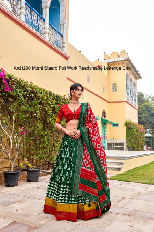 Ard1200 Morni Staard Foil Work Readymade Lehenga Choli