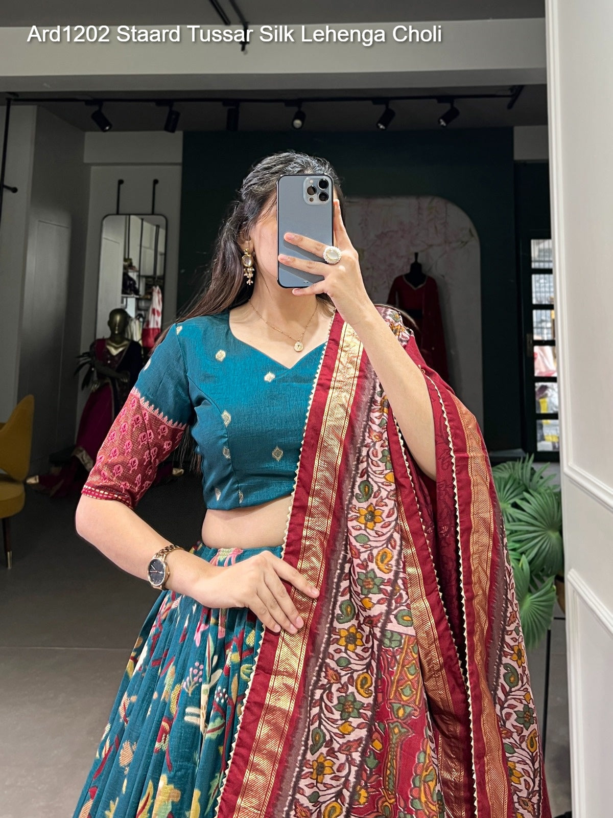 Ard1202 Staard Tussar Silk Lehenga Choli