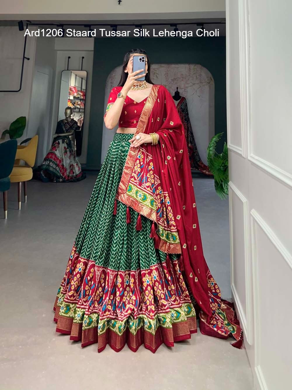Ard1206 Staard Tussar Silk Lehenga Choli