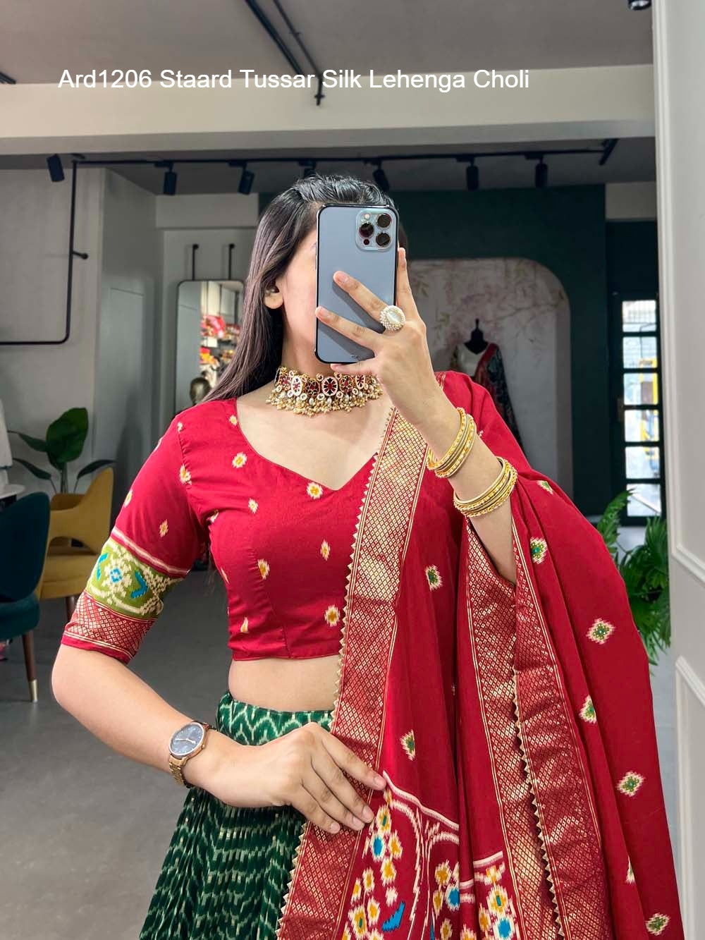 Ard1206 Staard Tussar Silk Lehenga Choli