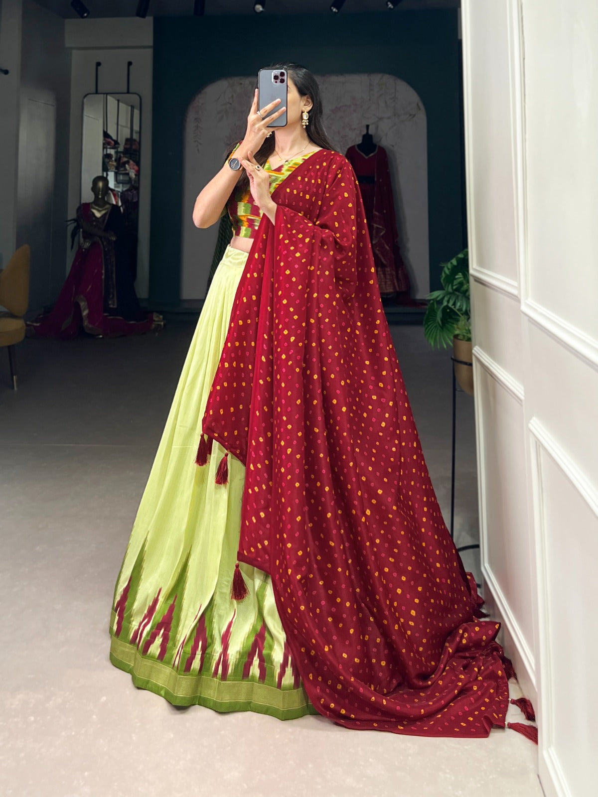 Ard1208Pst Staard Printed Readymade Lehenga Choli