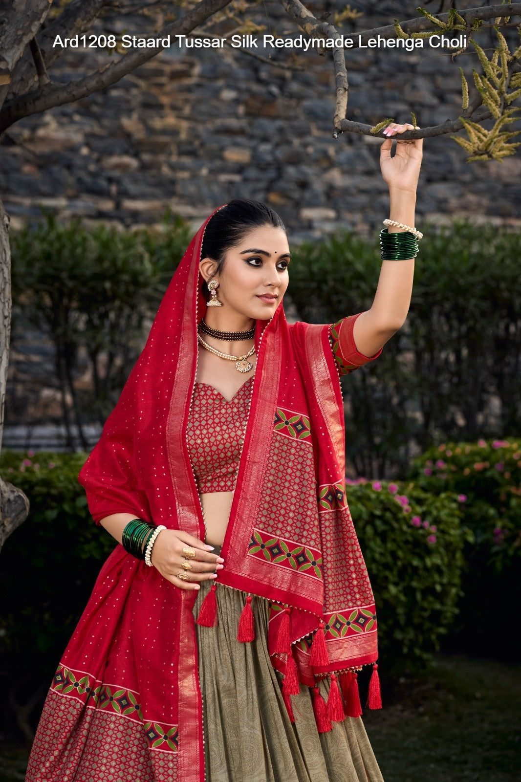 Ard1208 Staard Tussar Silk Readymade Lehenga Choli