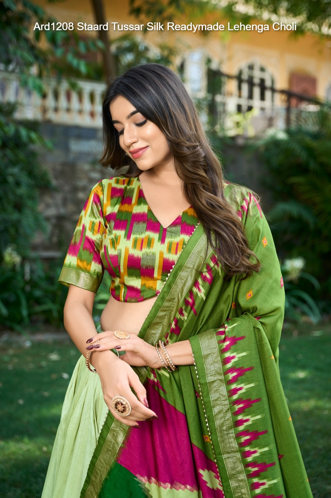 Ard1208 Staard Tussar Silk Readymade Lehenga Choli