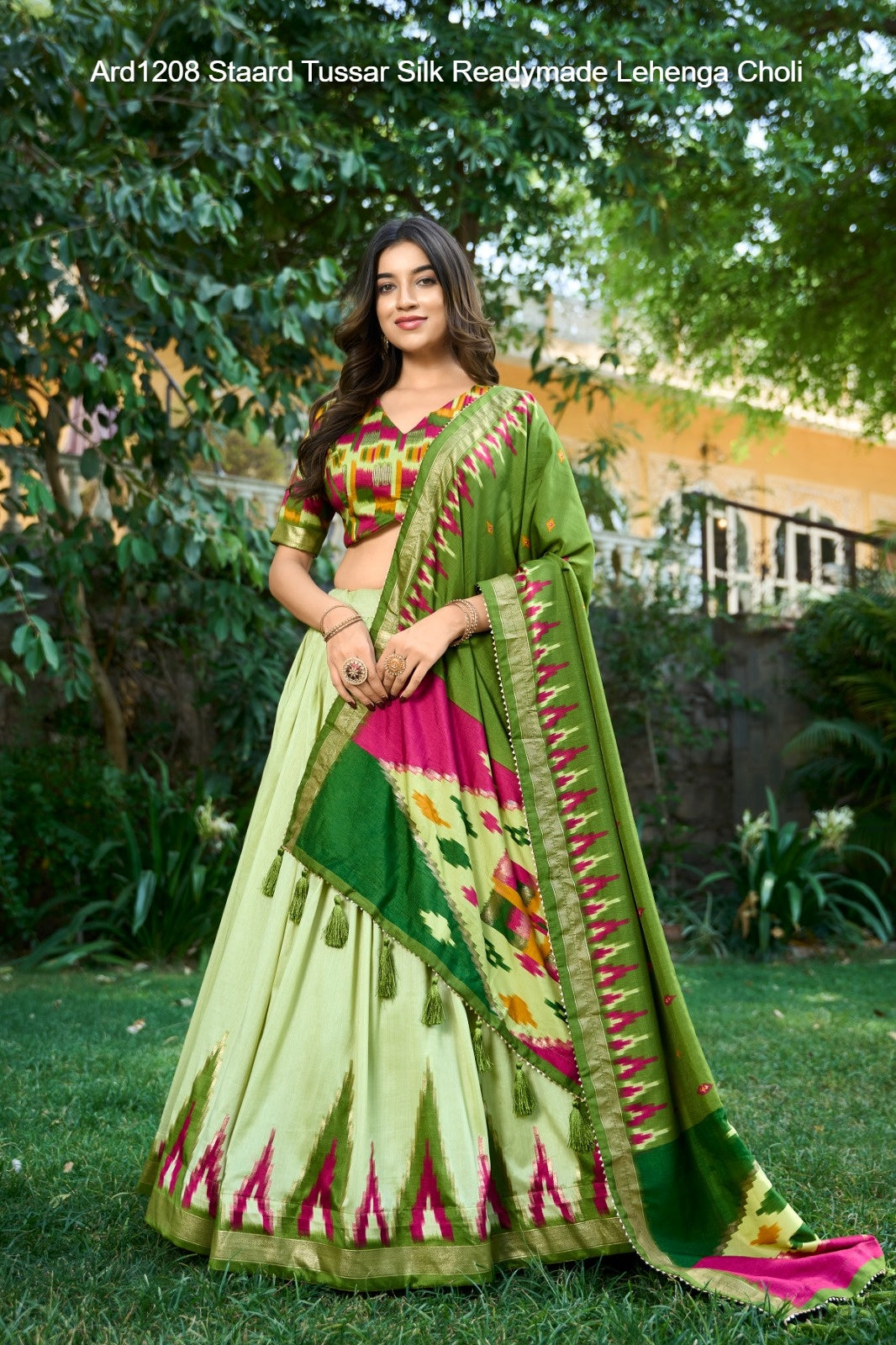 Ard1208 Staard Tussar Silk Readymade Lehenga Choli