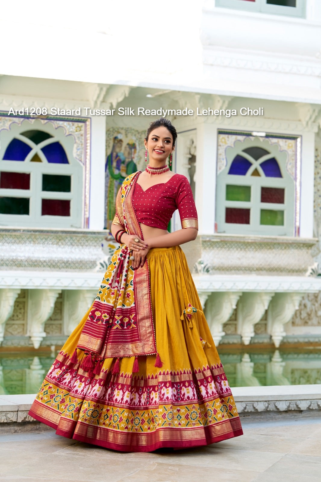 Ard1208 Staard Tussar Silk Readymade Lehenga Choli