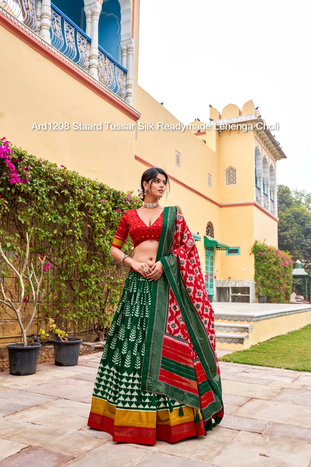 Ard1208 Staard Tussar Silk Readymade Lehenga Choli