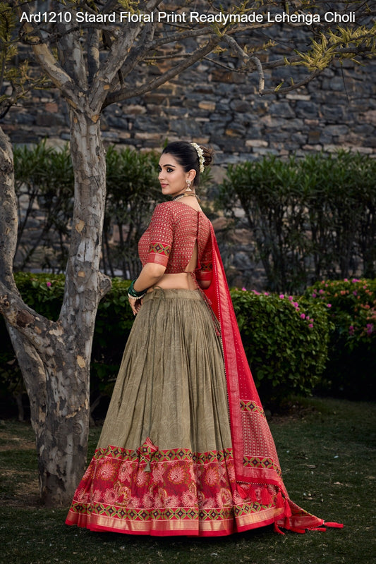 Ard1210 Staard Floral Print Readymade Lehenga Choli