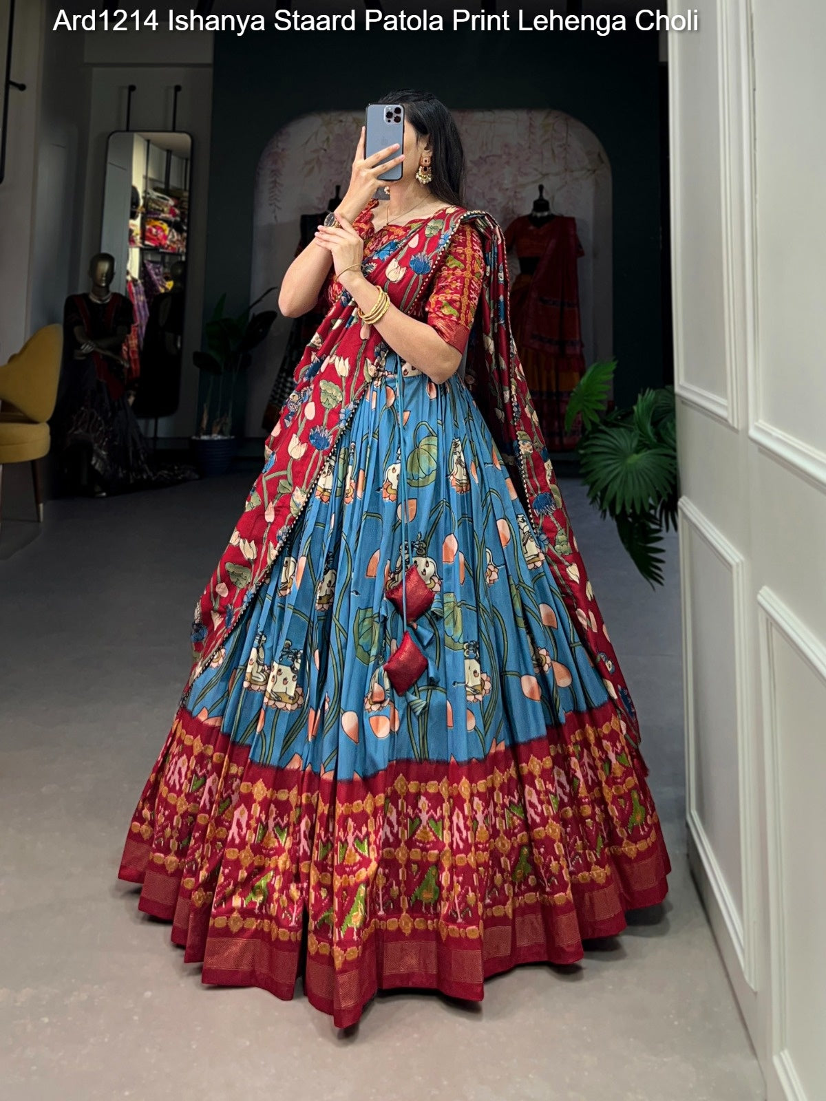 Ard1214 Ishanya Staard Patola Print Lehenga Choli