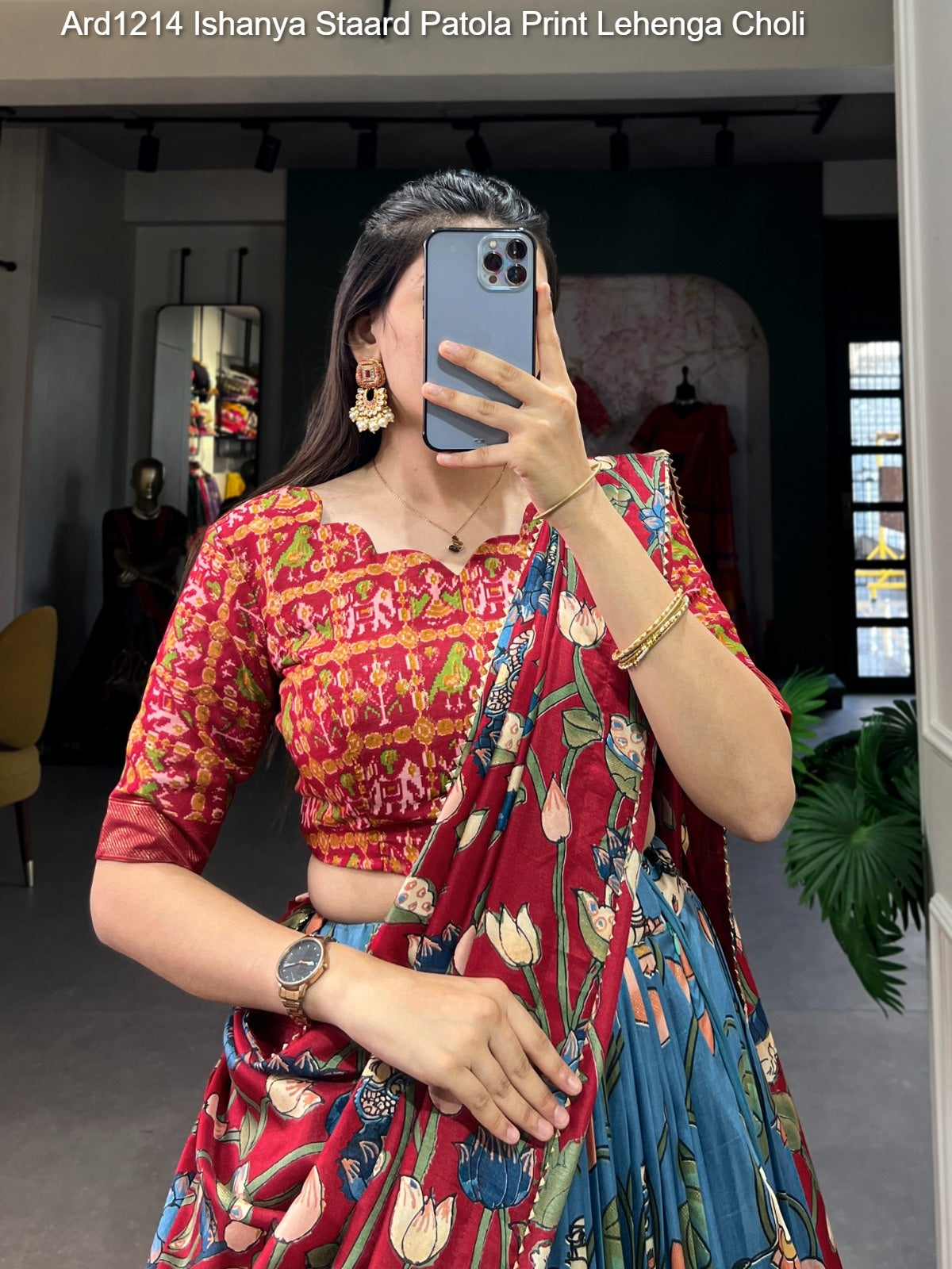 Ard1214 Ishanya Staard Patola Print Lehenga Choli