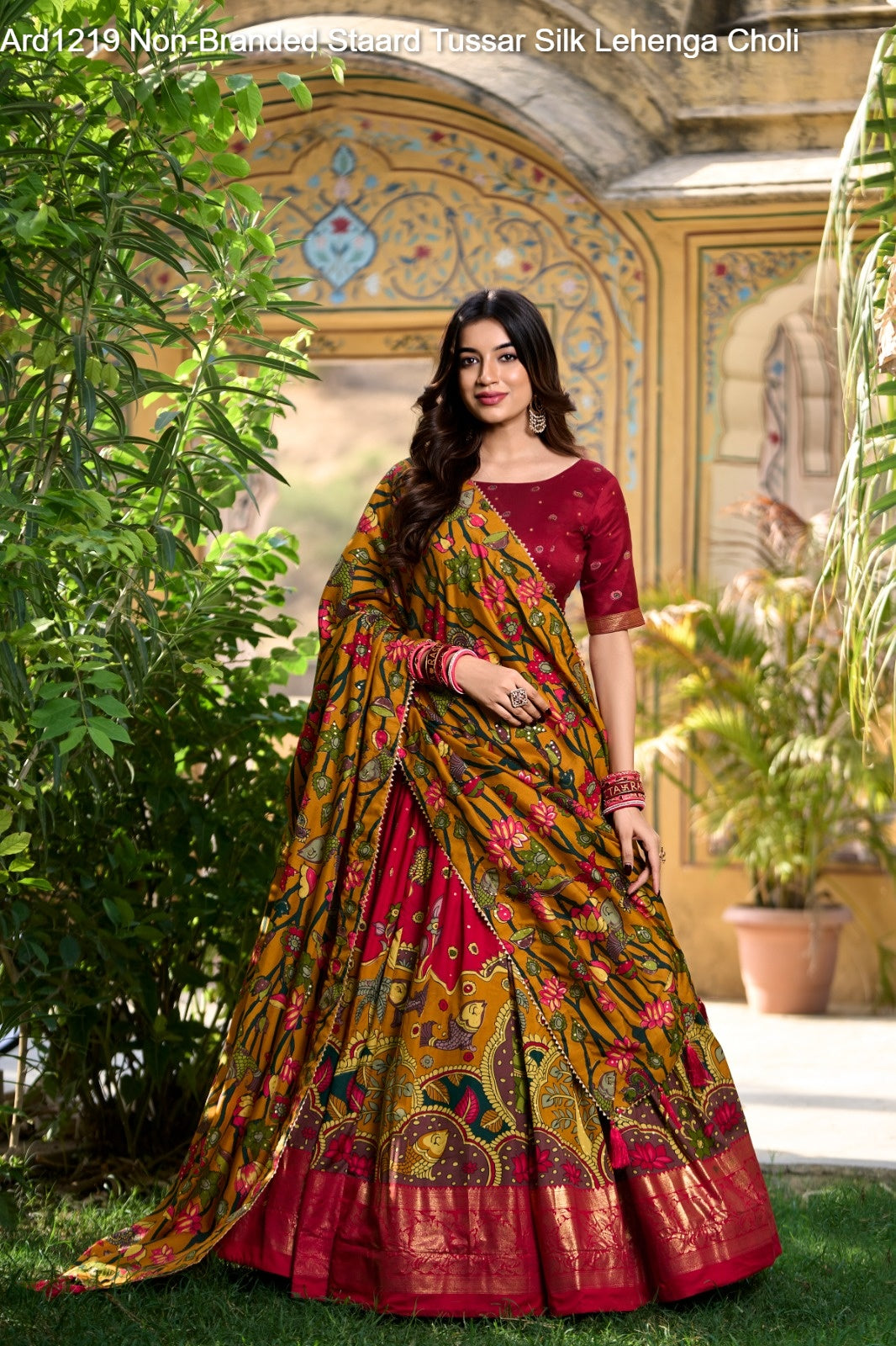 Ard1219 Non-Branded Staard Tussar Silk Lehenga Choli