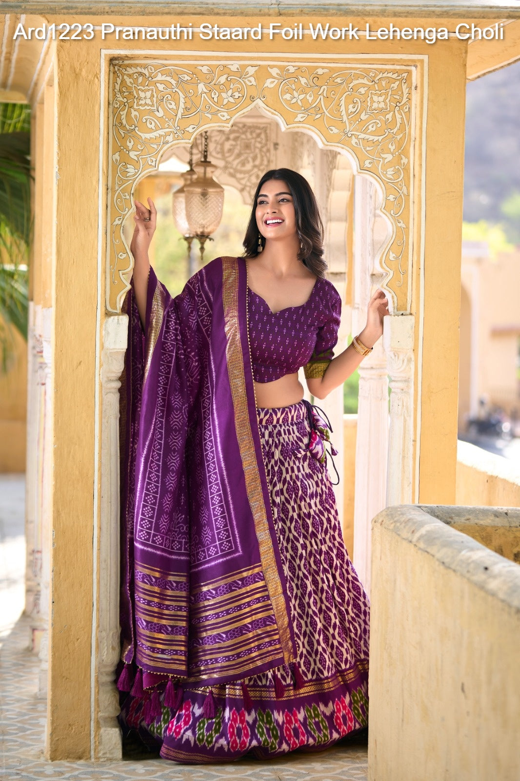 Ard1223 Pranauthi Staard Foil Work Lehenga Choli