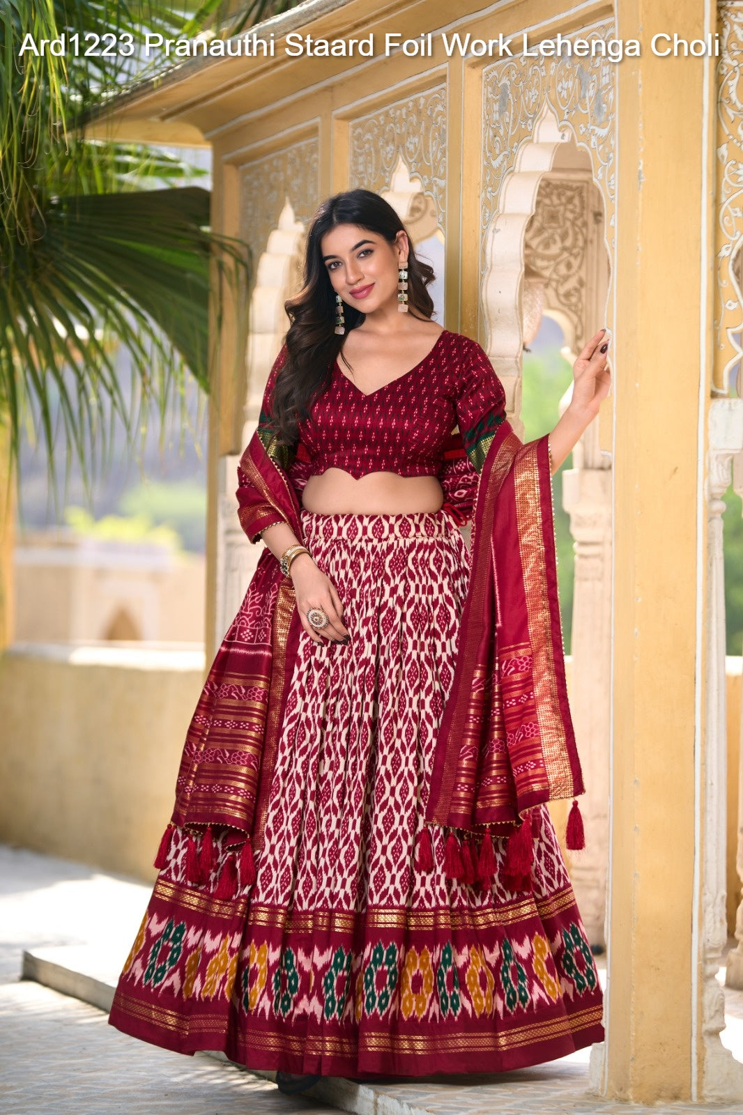 Ard1223 Pranauthi Staard Foil Work Lehenga Choli