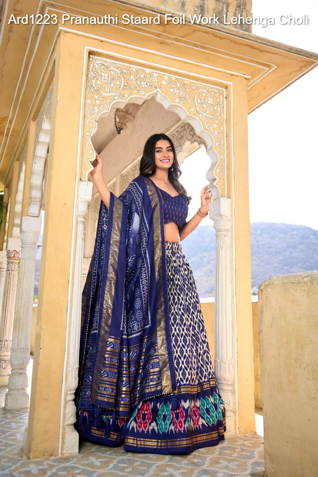 Ard1223 Pranauthi Staard Foil Work Lehenga Choli