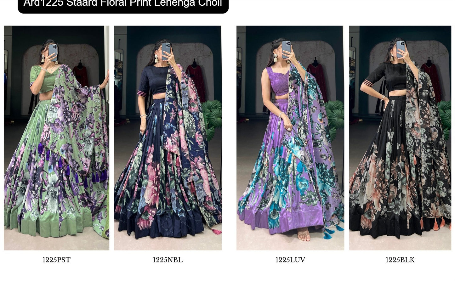 Ard1225 Staard Floral Print Lehenga Choli