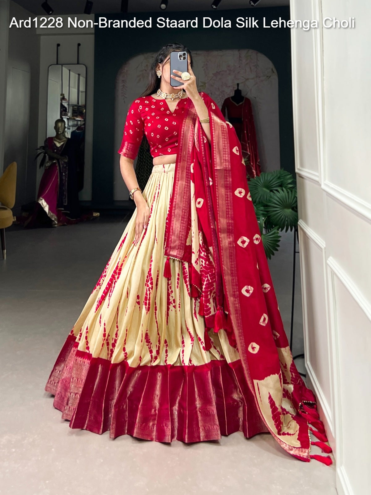 Ard1228 Non-Branded Staard Dola Silk Lehenga Choli