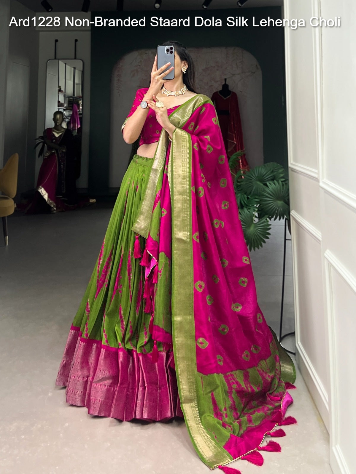 Ard1228 Non-Branded Staard Dola Silk Lehenga Choli