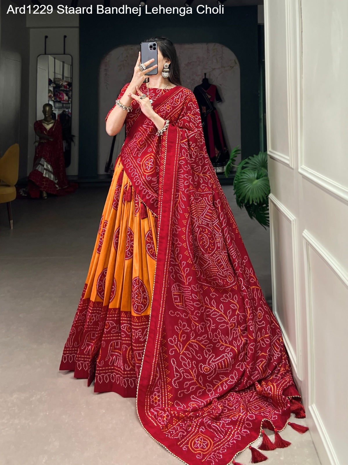 Ard1229 Staard Bandhej Lehenga Choli