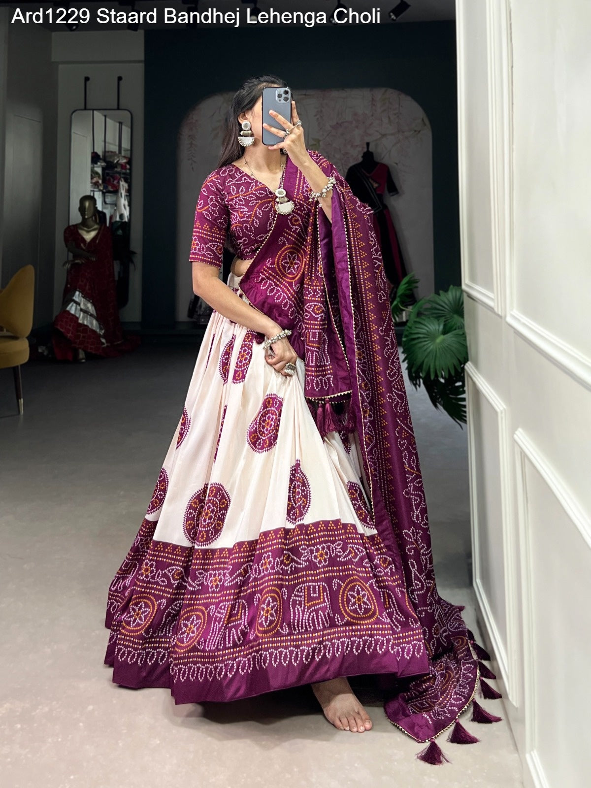 Ard1229 Staard Bandhej Lehenga Choli