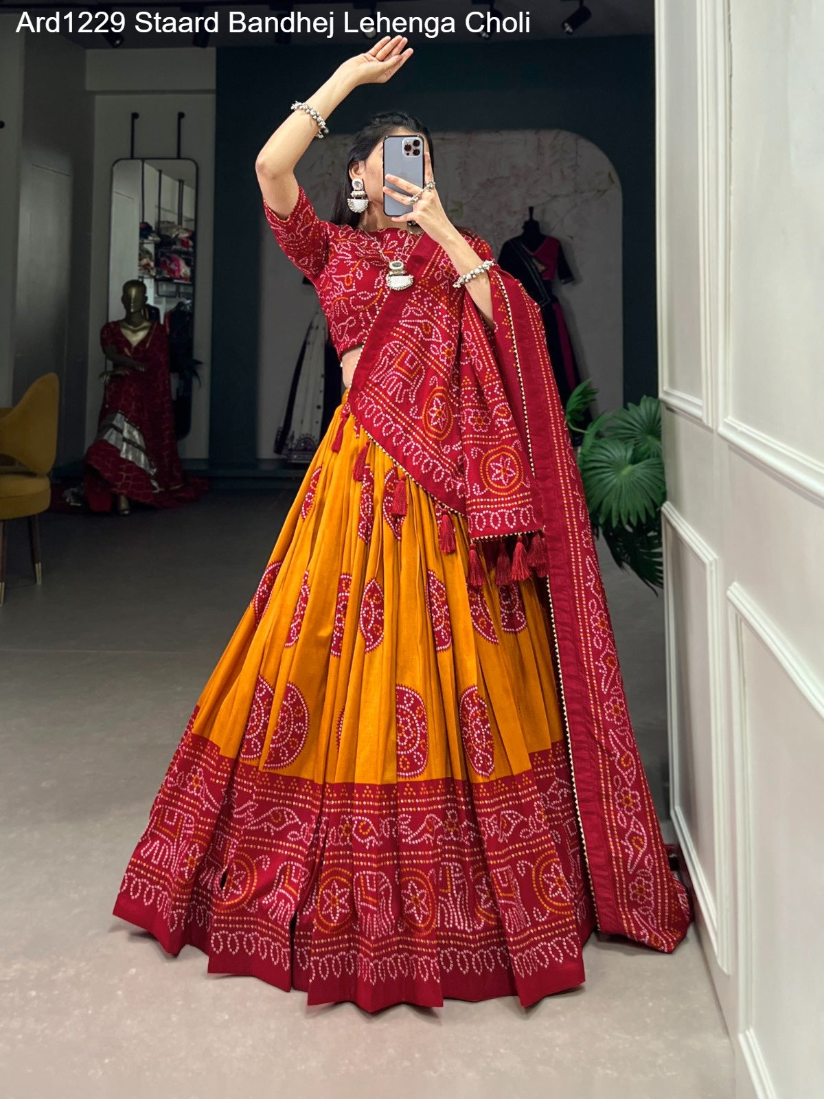 Ard1229 Staard Bandhej Lehenga Choli