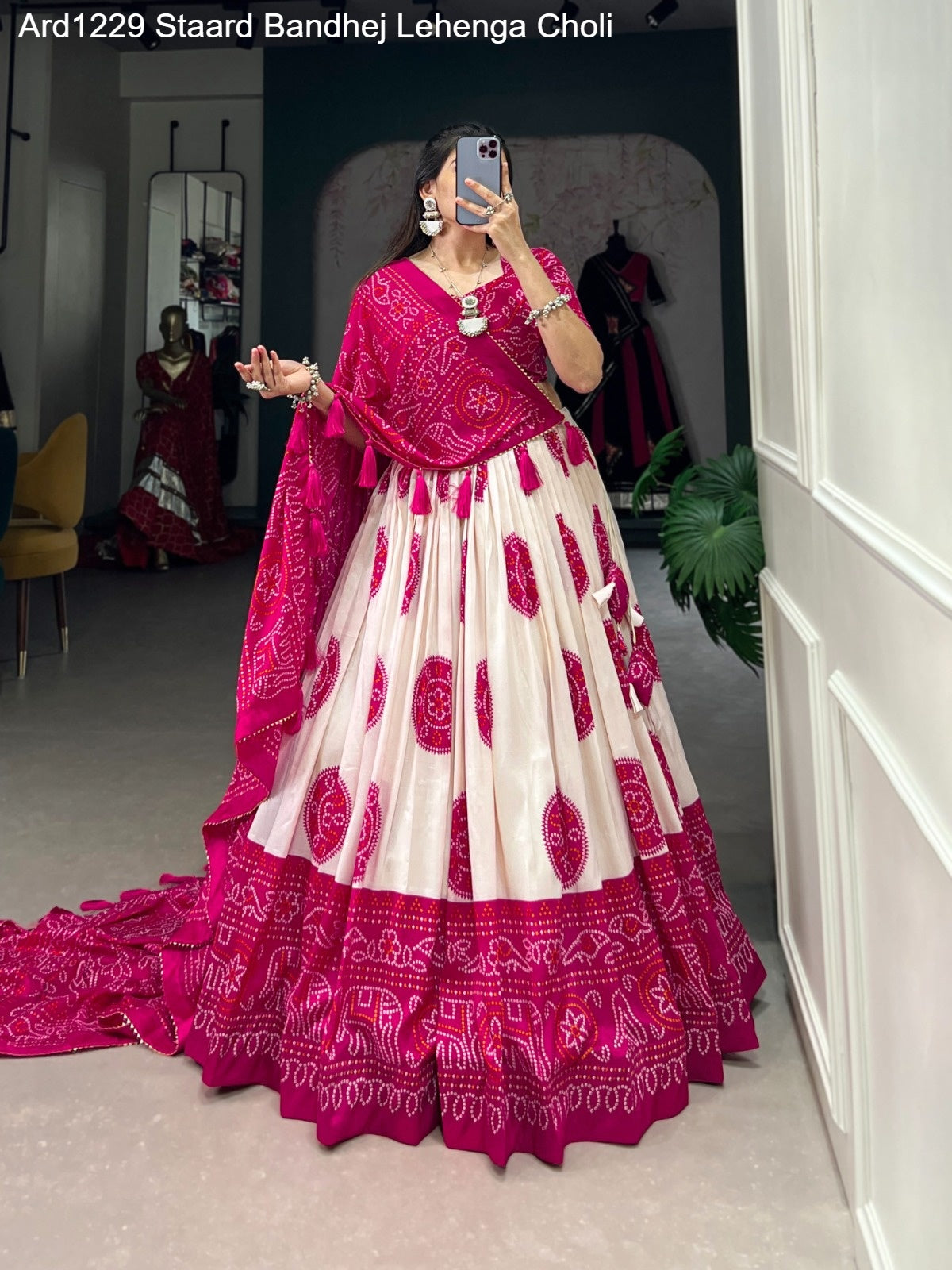 Ard1229 Staard Bandhej Lehenga Choli
